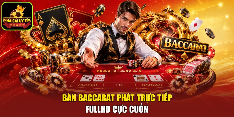 Bàn baccarat phát trực tiếp fullHD cực cuốn