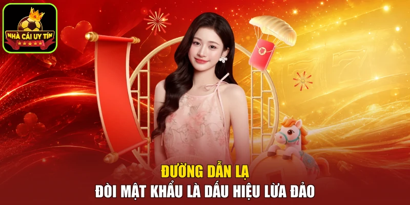 Đường dẫn lạ đòi mật khẩu là dấu hiệu lừa đảo