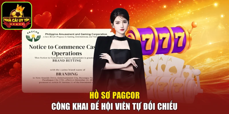 Hồ sơ PAGCOR công khai để hội viên tự đối chiếu