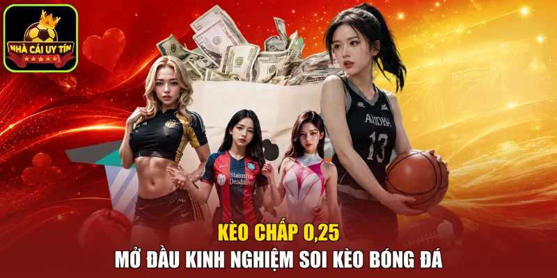 Kèo chấp 0,25 mở đầu kinh nghiệm soi kèo bóng đá
