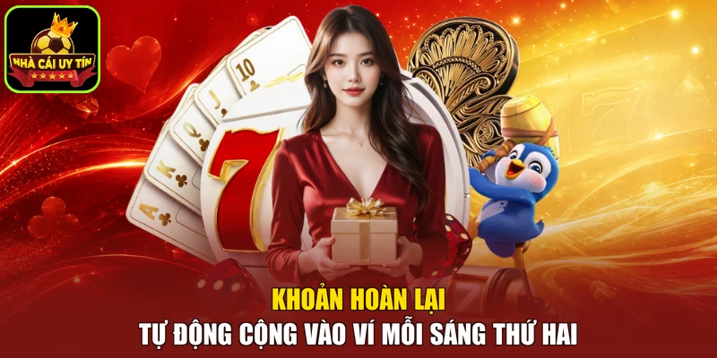 Khoản hoàn lại tự động cộng vào ví mỗi sáng thứ Hai