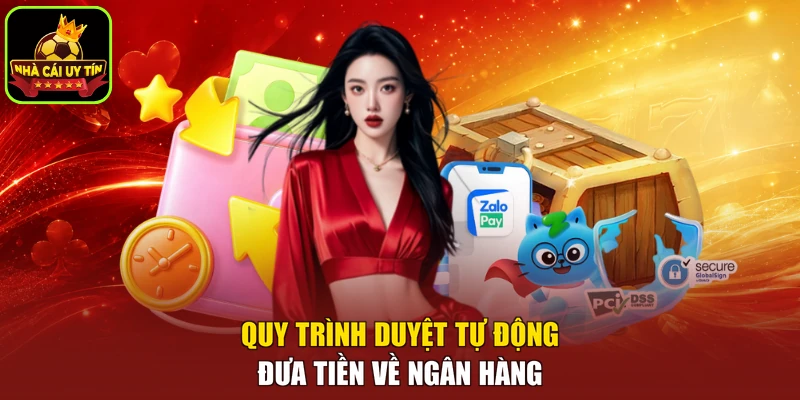 Quy trình duyệt tự động đưa tiền về ngân hàng