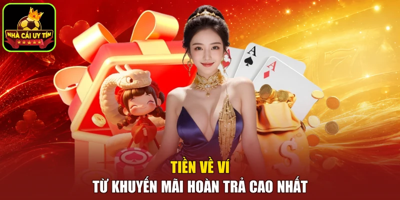Tiền về ví từ khuyến mãi hoàn trả cao nhất